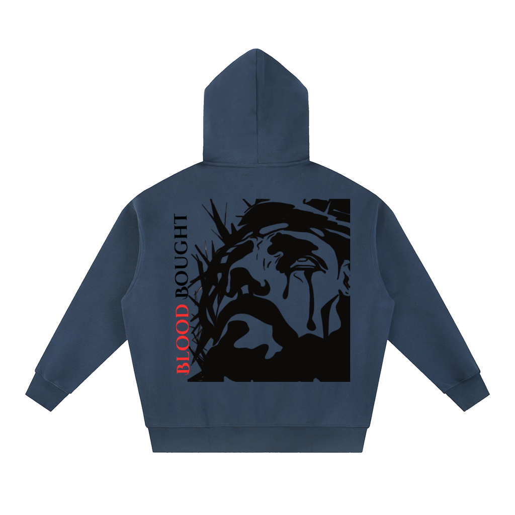 Blood Bought Oversized Fleece Boxy ZIP-UP