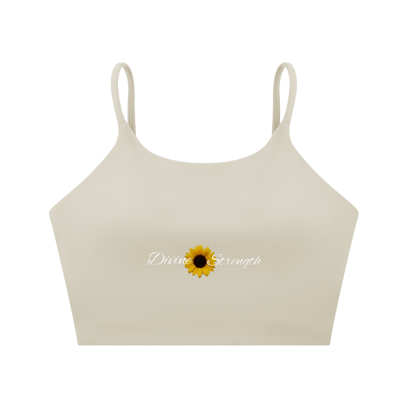 Sunflower Spaghetti Strap Yoga Sports Bra