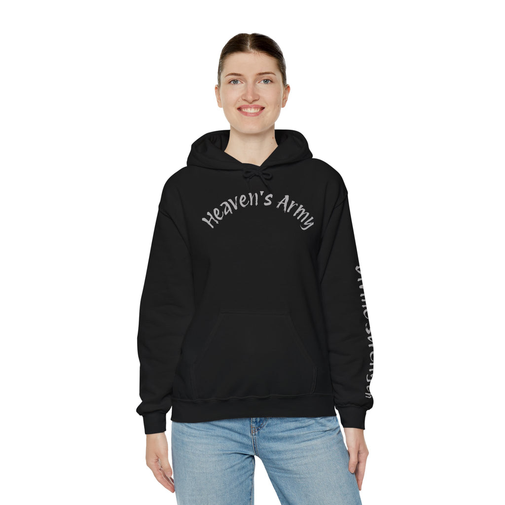 Heavens Army Unisex Hoodie - Divine Strength Motivation Sweatshirt