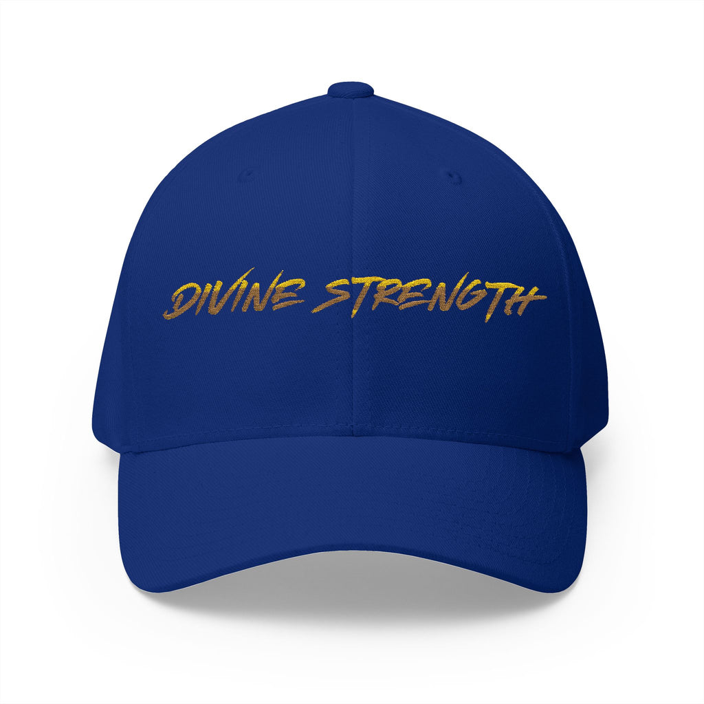 Decretive Font Divine Strength Cap- Black Stitch