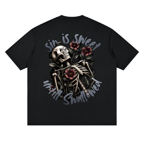 "sin is sweet" Drop Tee