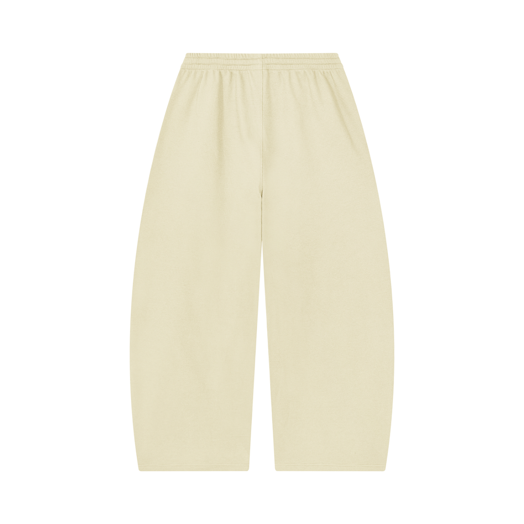 Unisex byzantine cross logo Waffle Barrel Leg Pants