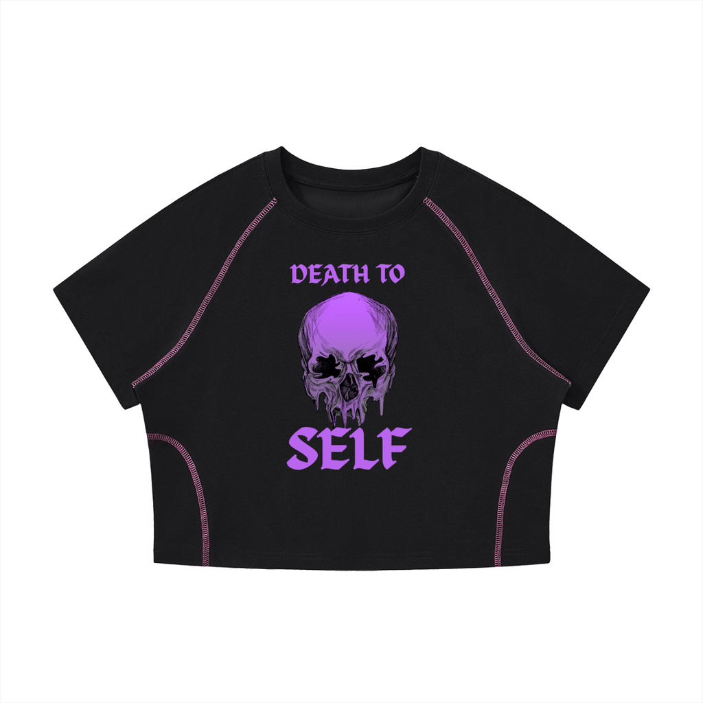 Women's Death to Self Raglan Crop