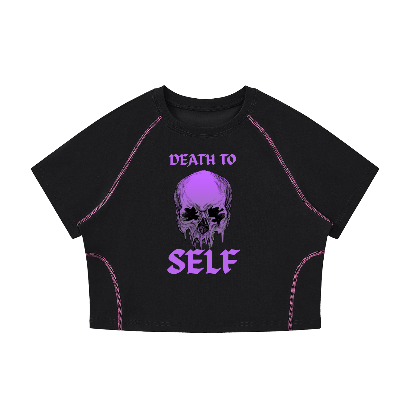 Women's Death to Self Raglan Crop