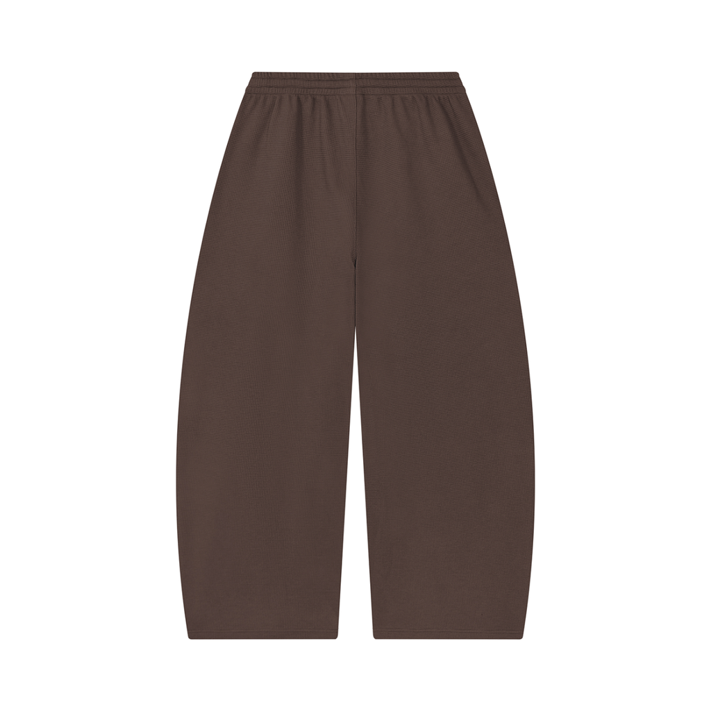 Unisex byzantine cross logo Waffle Barrel Leg Pants