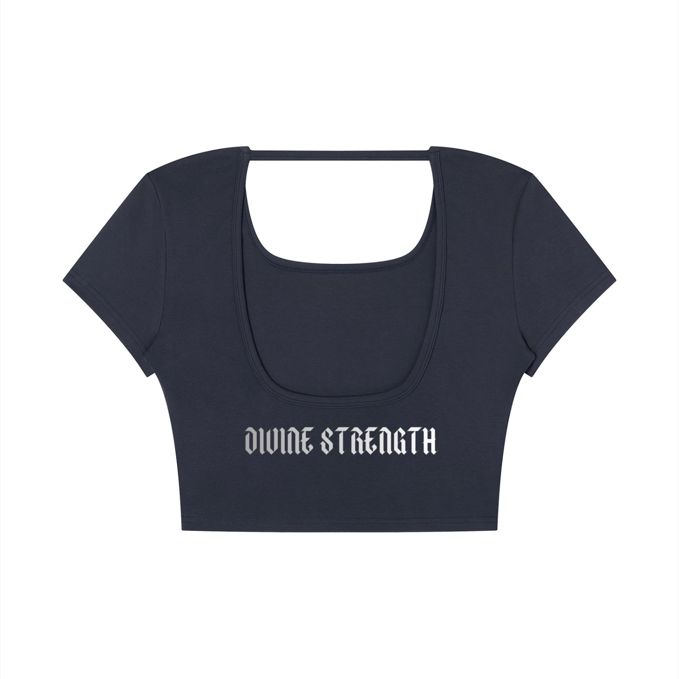 Women's Emblem Square Neck Crop T-Shirt