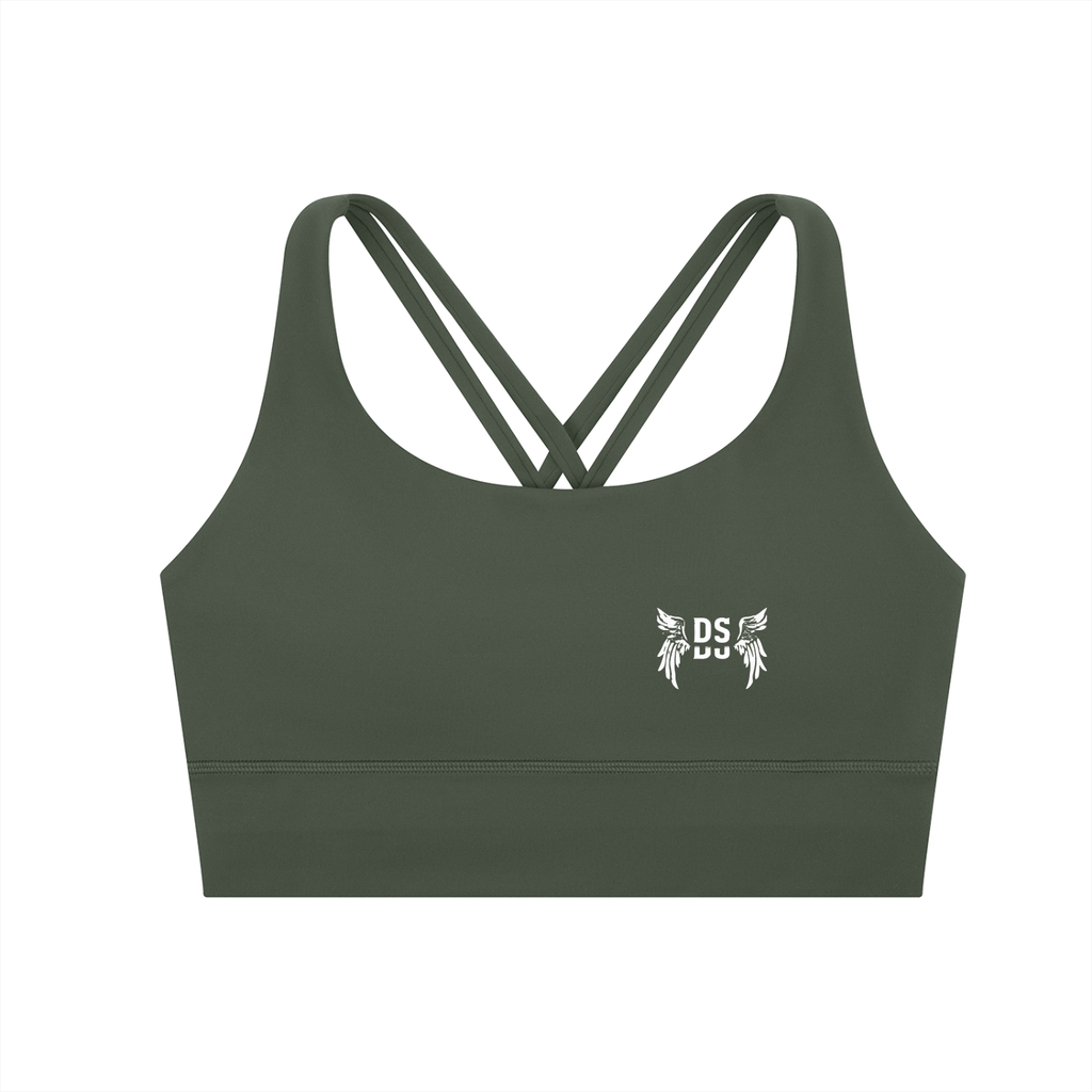 Emblem Strappy Criss-Cross Sports Bra