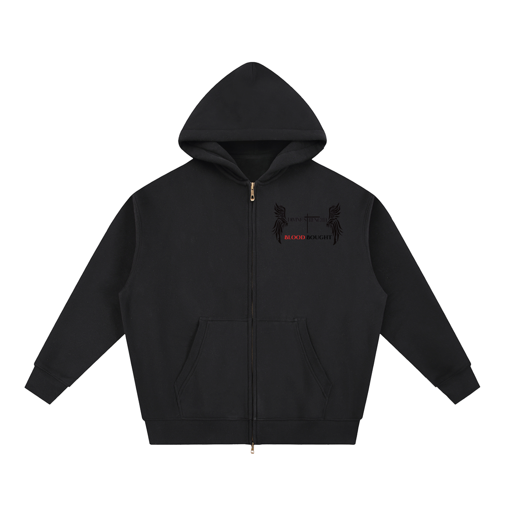 Blood Bought Oversized Fleece Boxy ZIP-UP