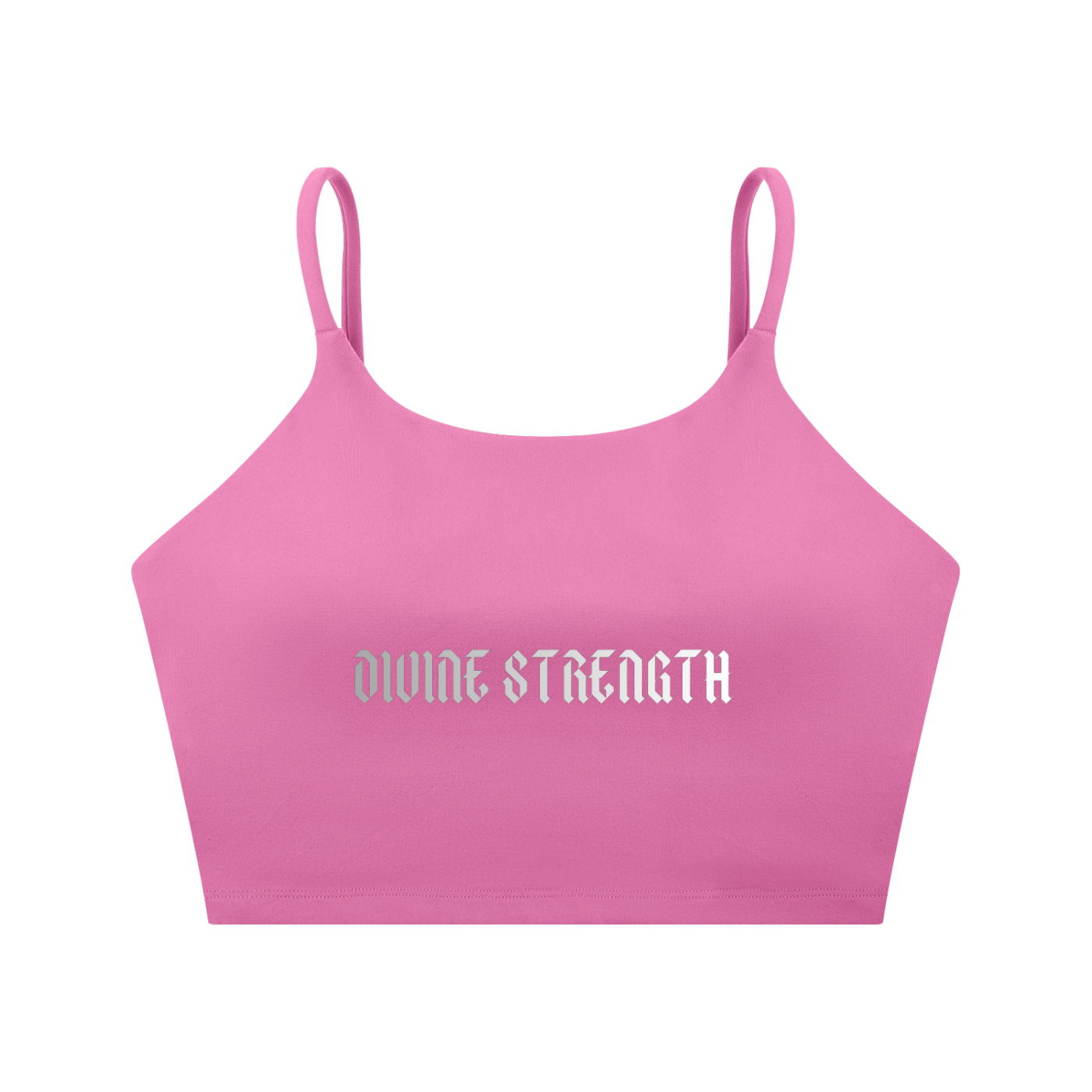 Chrome Logo Spaghetti Strap Yoga Sports Bra