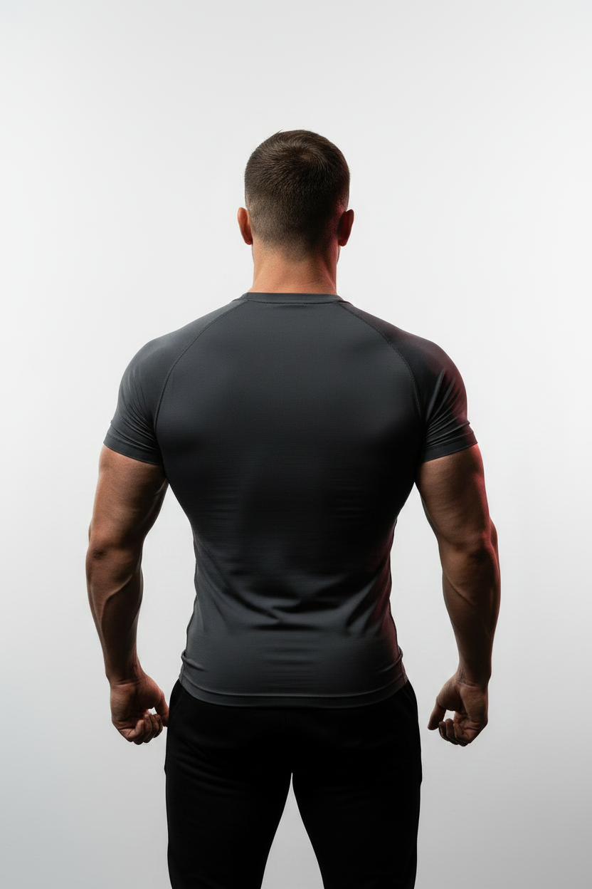 Back View Blank Compression Shirt
