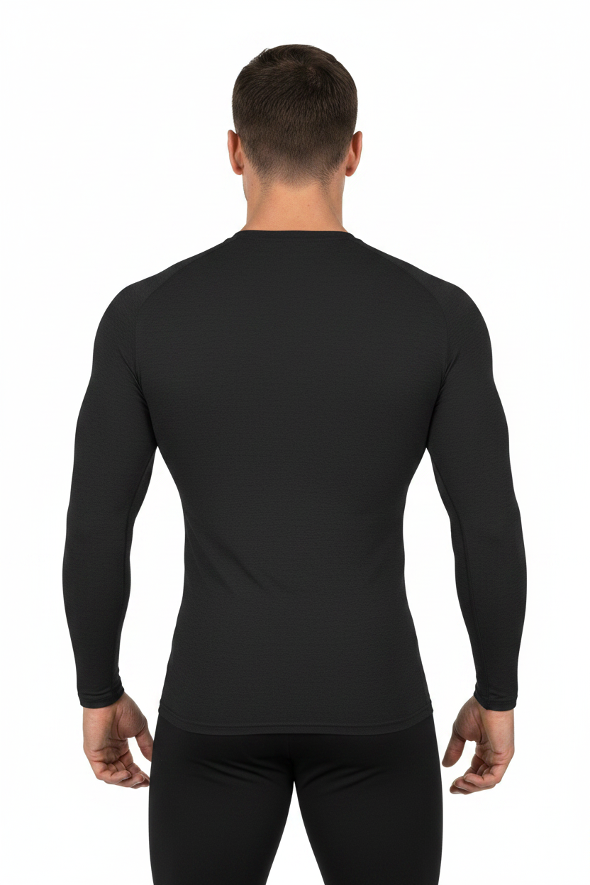 Battle Ready Compression Longsleeve - Back View White Background