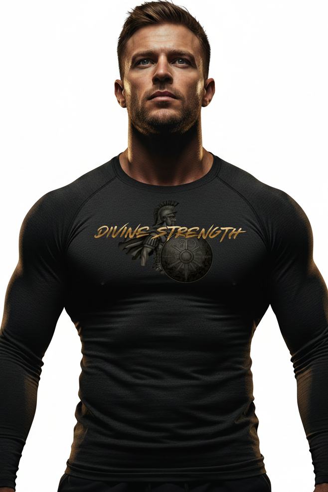 Battle Ready Compression Longsleeve - White Background