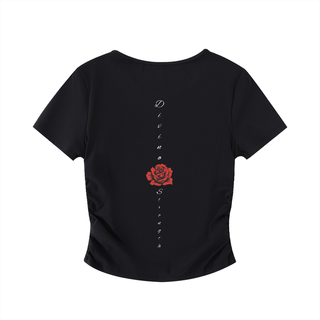 Women's Rose Bodycon Crop Top