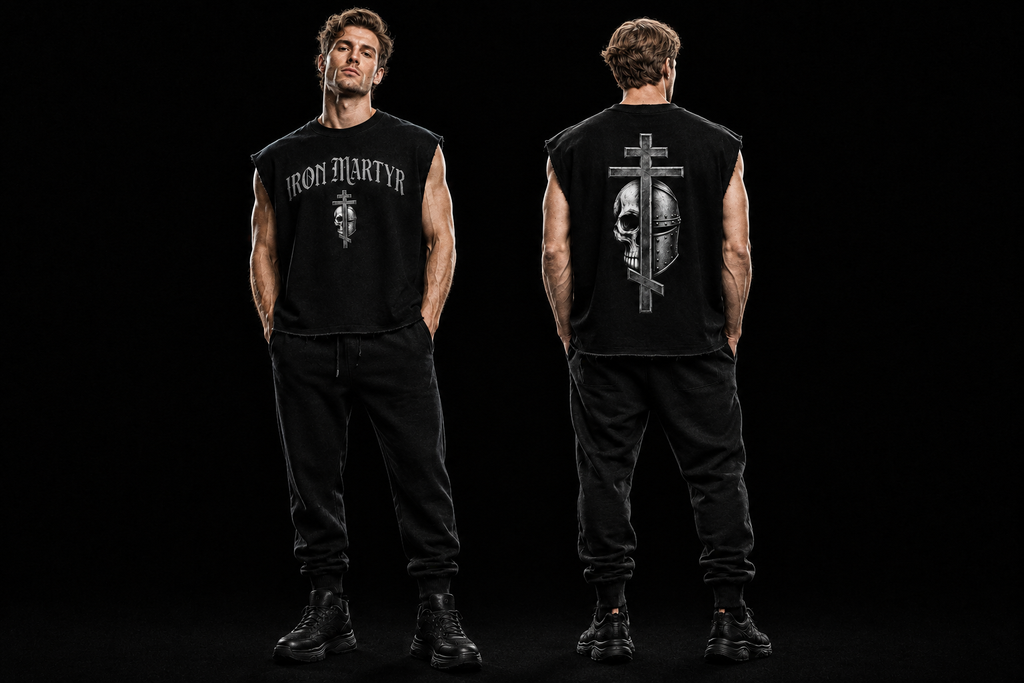 Byzantine Cross Tank — Front + Back