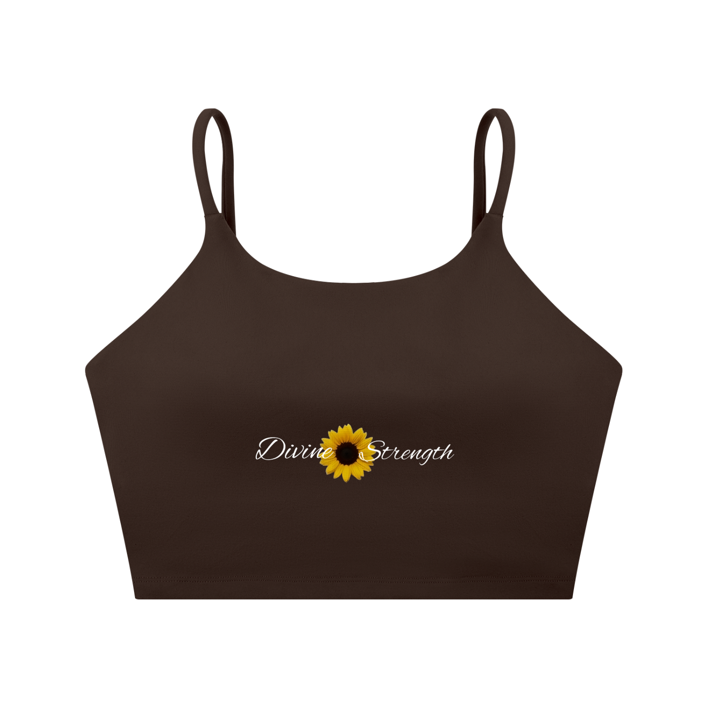 Sunflower Spaghetti Strap Yoga Sports Bra