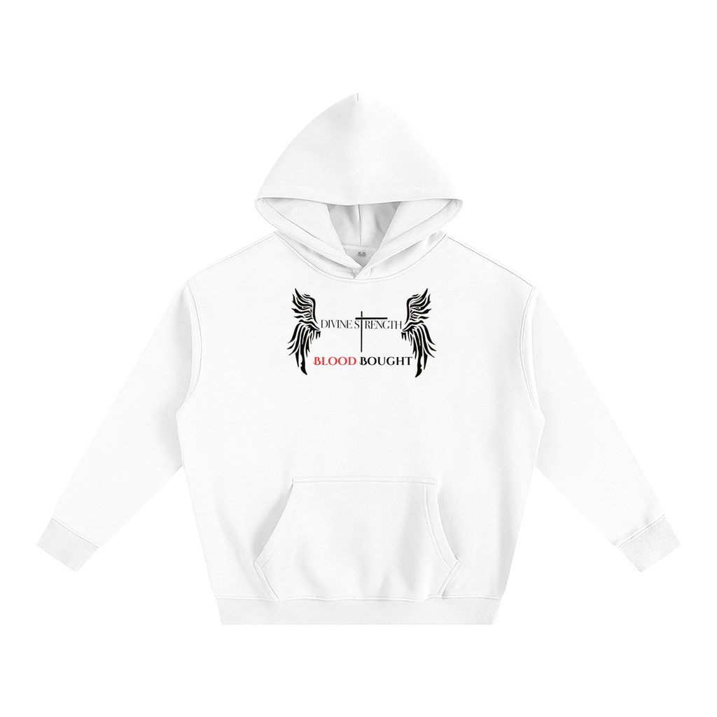 Oversize Fleeced "I AM BLOOD BOUGHT" Hoodie