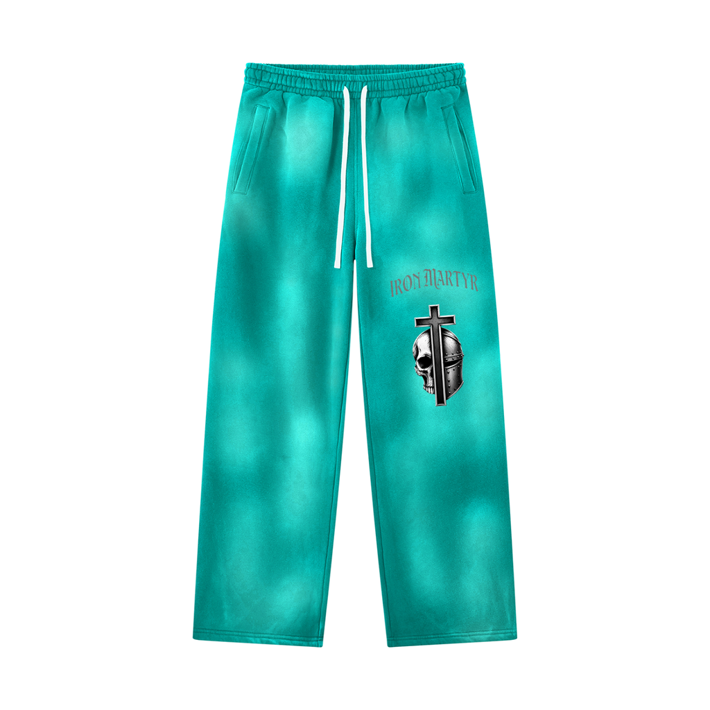 Unisex Sunfade Wide Leg Fleece Sweatpants