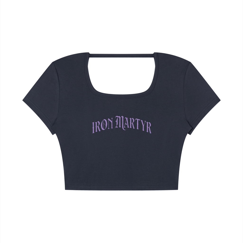 Women's Logo Square Neck Crop T-Shirt