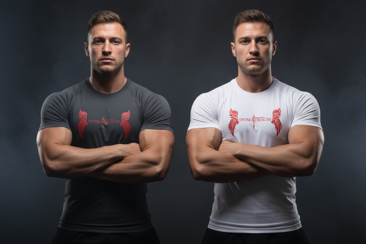 Compression Shirt Red Logo — Badass