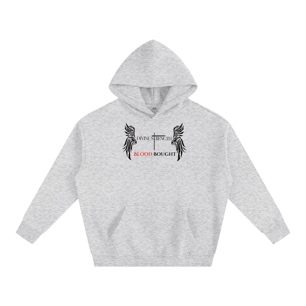 Oversize Fleeced "I AM BLOOD BOUGHT" Hoodie