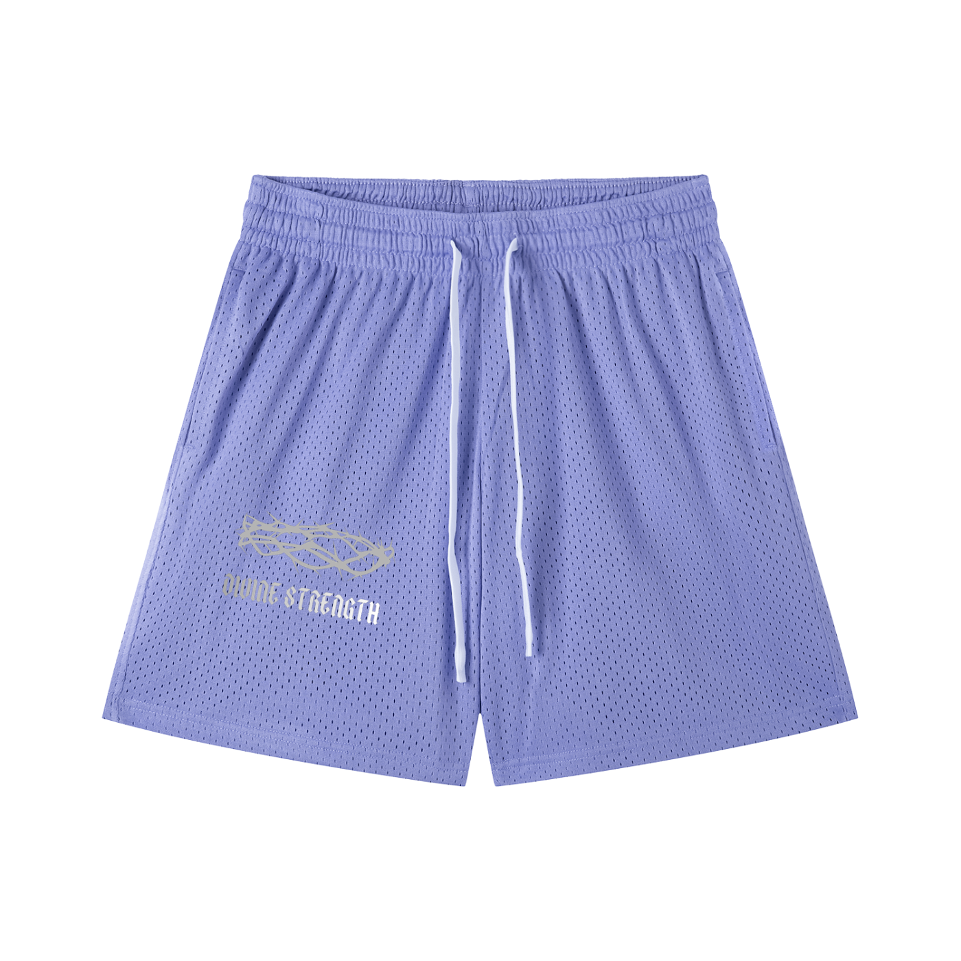 Crown of Thorns Mesh Drawstring Shorts