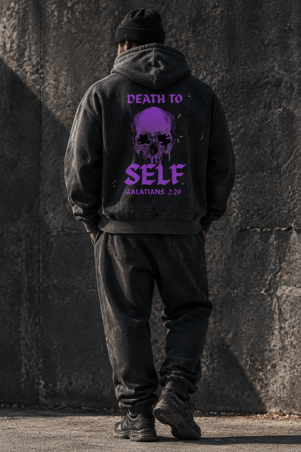 Death To Self — Black Back Minimal Splatter