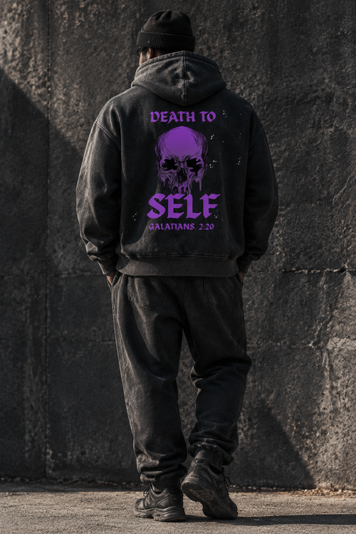 Death To Self — Black Back Minimal Splatter