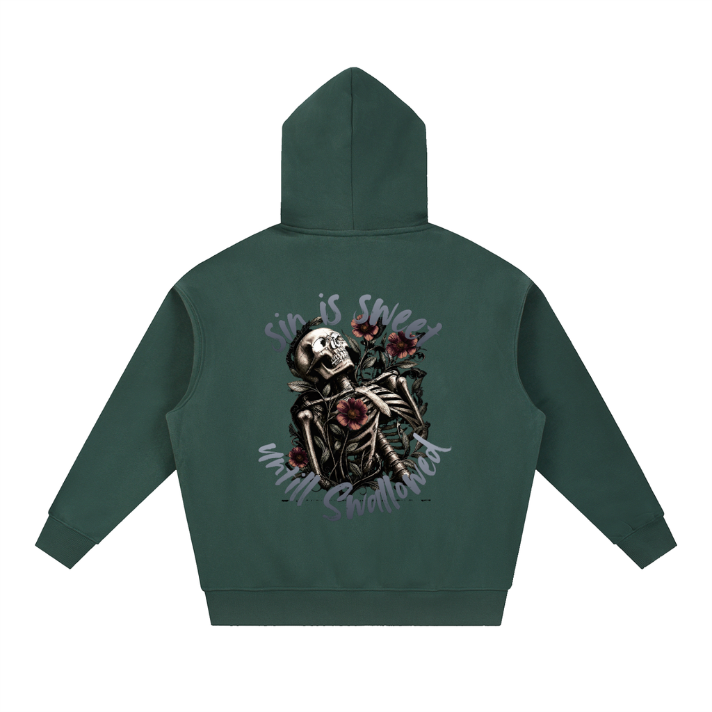Sin Is Sweet Oversized Boxy Fit Fleece Hoodie
