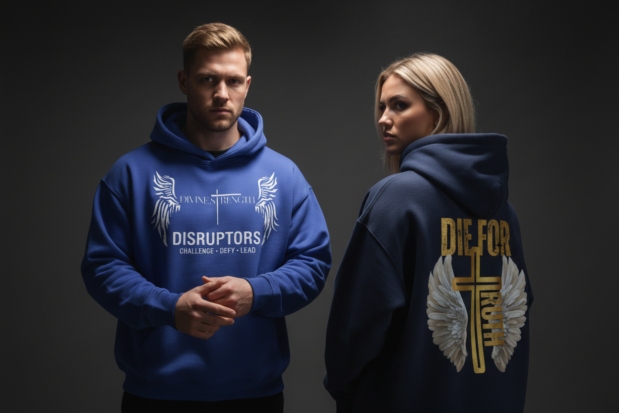 Die For Truth Hoodie Front and Back Scene