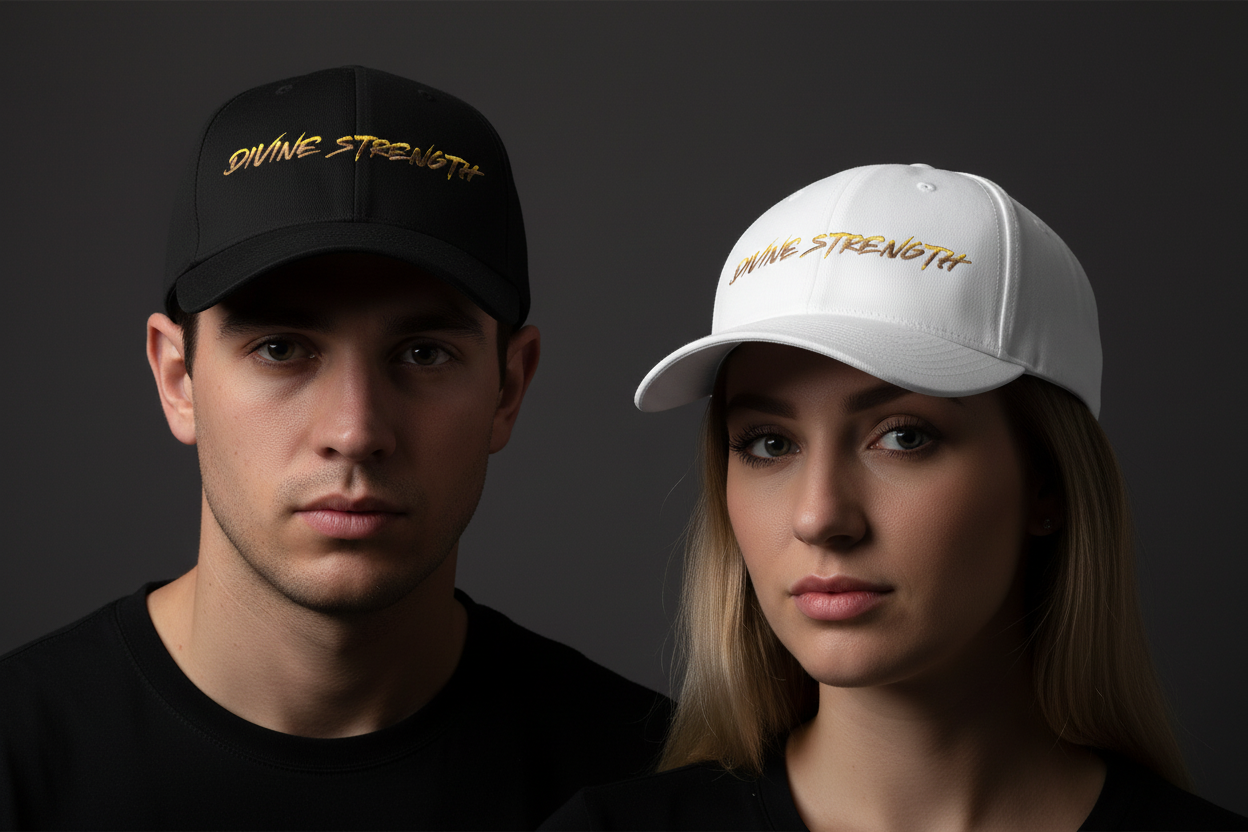 Divine Strength Cap — Black & White