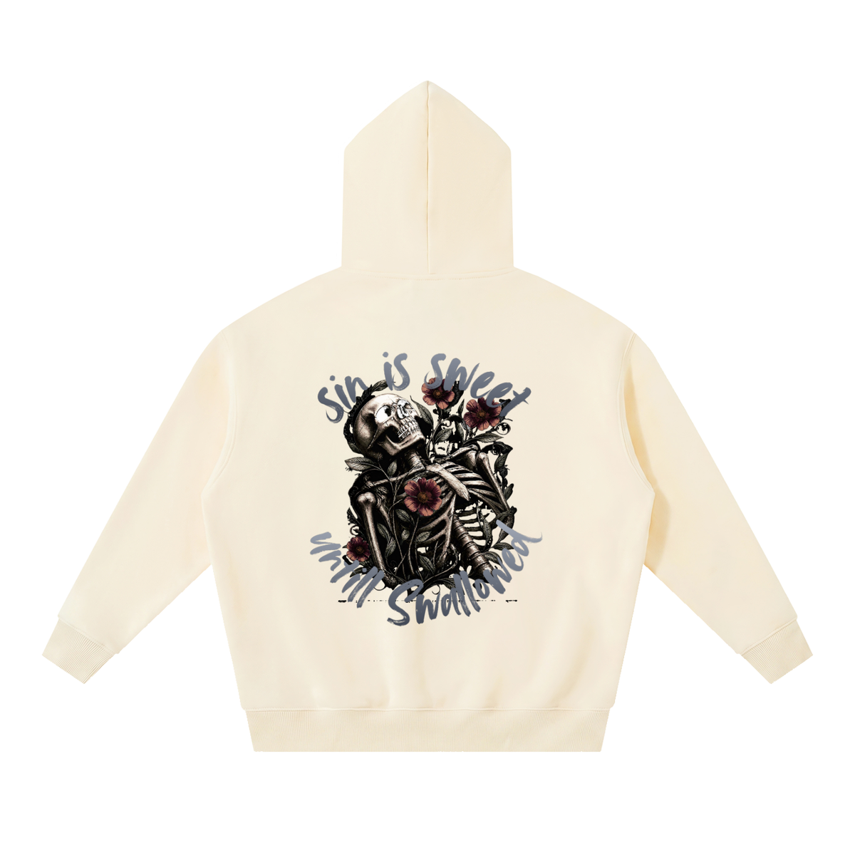 Sin Is Sweet Oversized Boxy Fit Fleece Hoodie