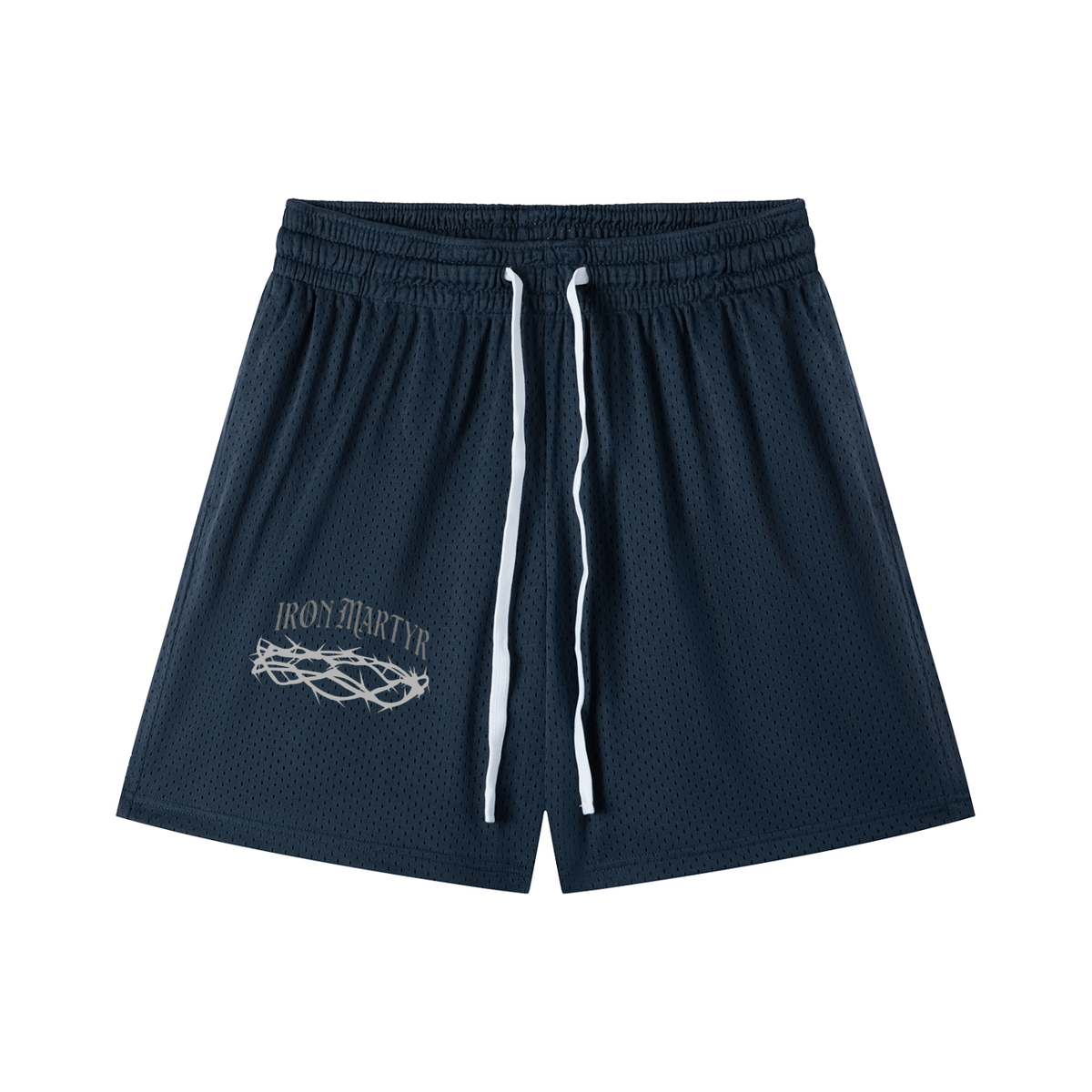 Crown of Thorns Mesh Drawstring Shorts
