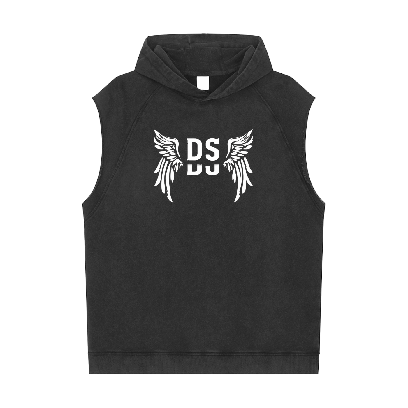 Snow Washed Sleeveless Hoodie