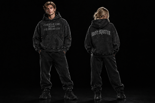 Evil Lost Hoodie — Washed Black