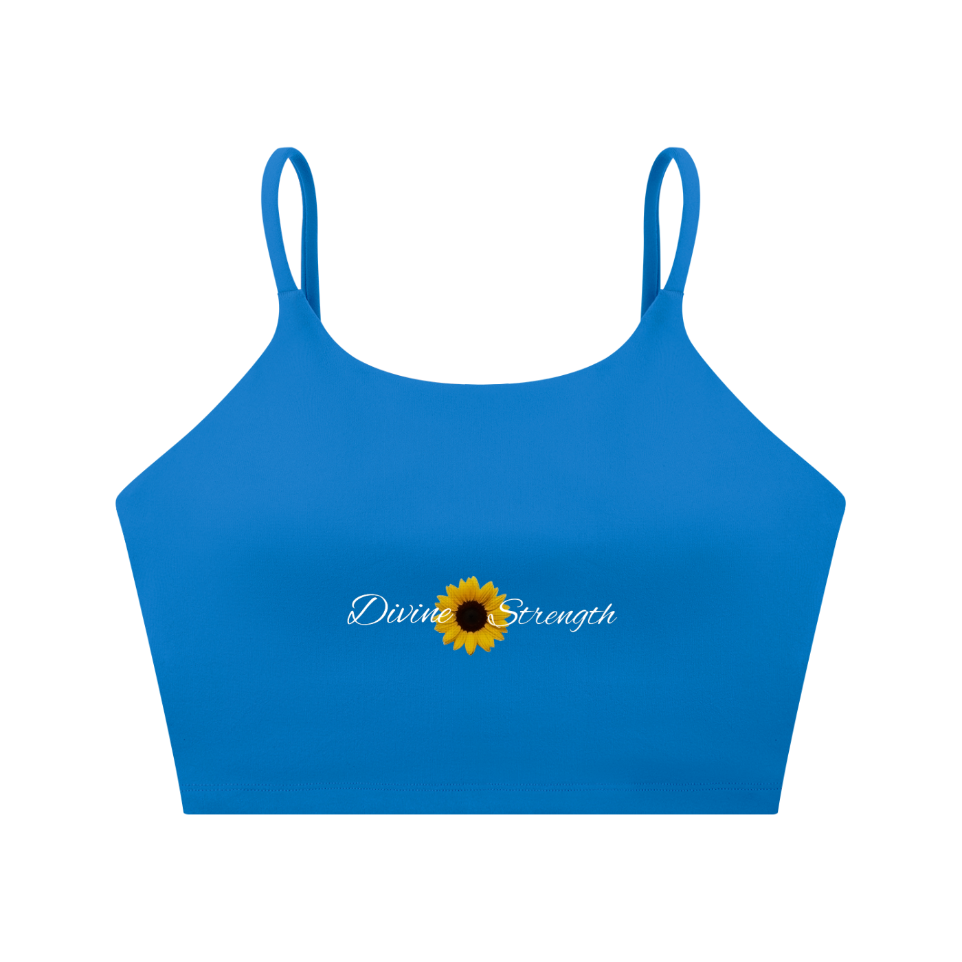Sunflower Spaghetti Strap Yoga Sports Bra