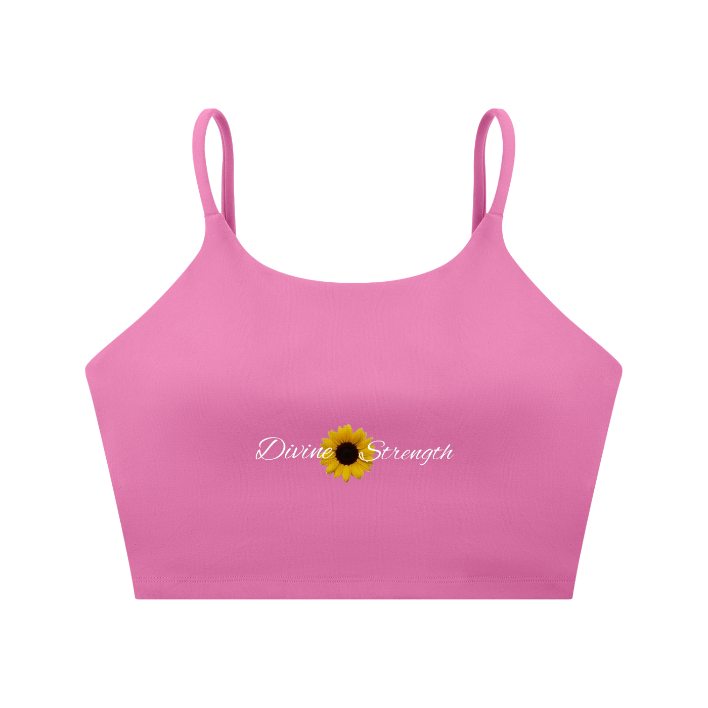 Sunflower Spaghetti Strap Yoga Sports Bra