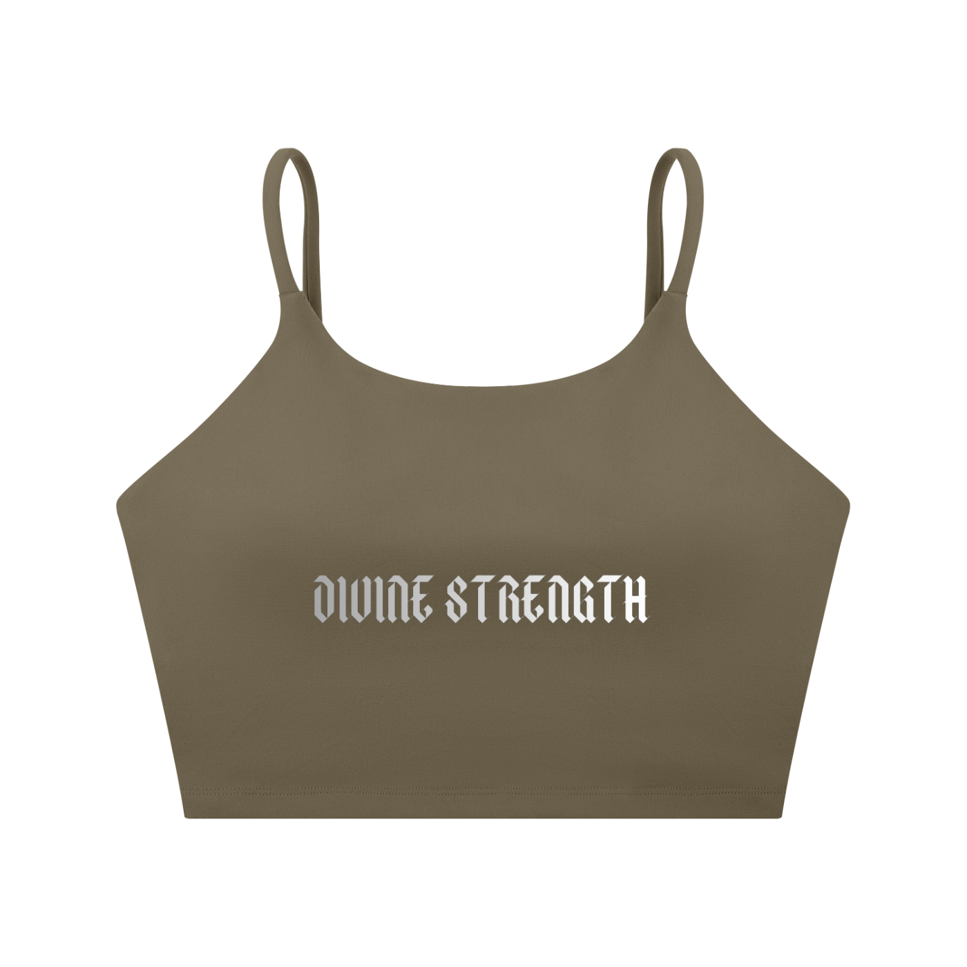 Chrome Logo Spaghetti Strap Yoga Sports Bra