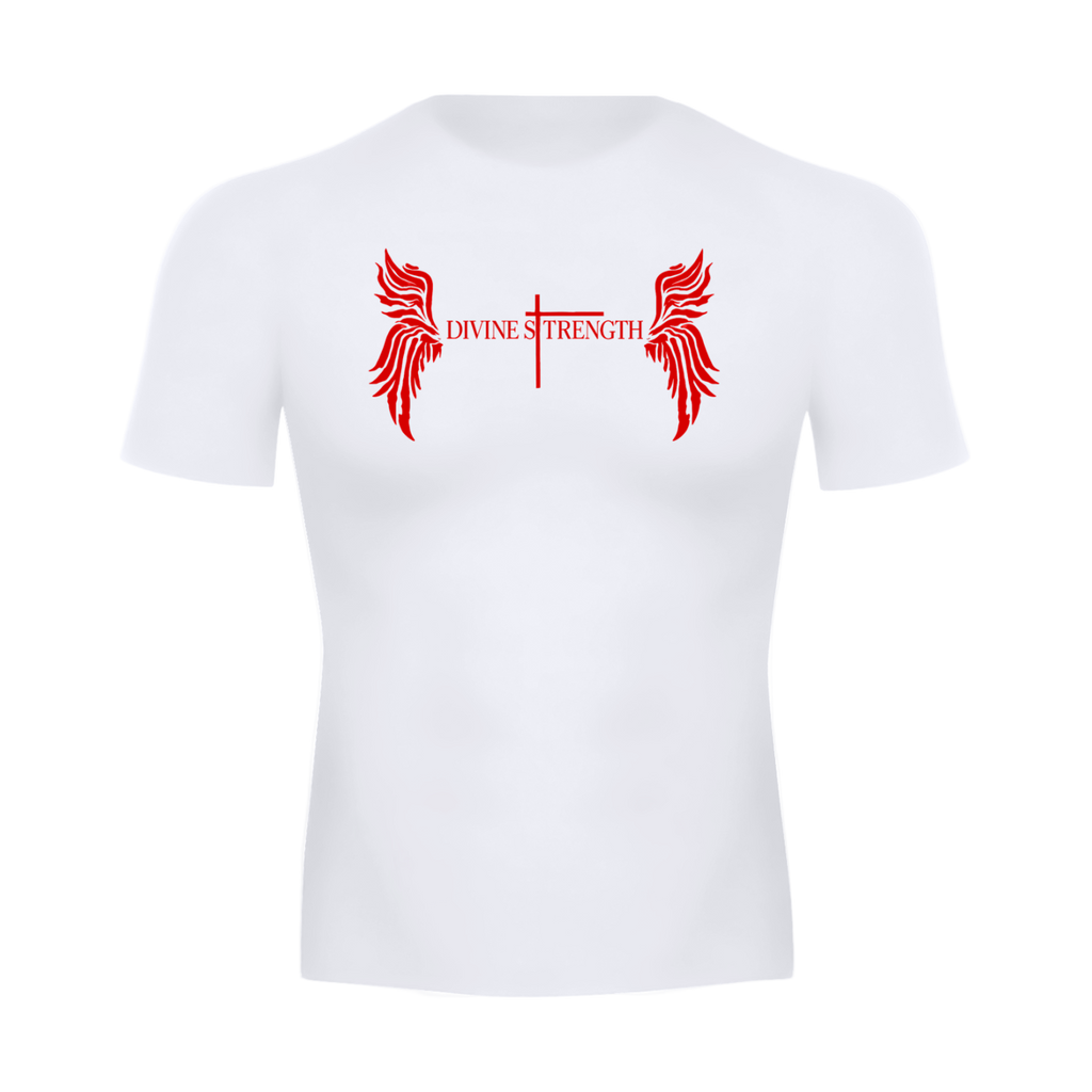 Compression Shirt Red Logo – Divine Strength