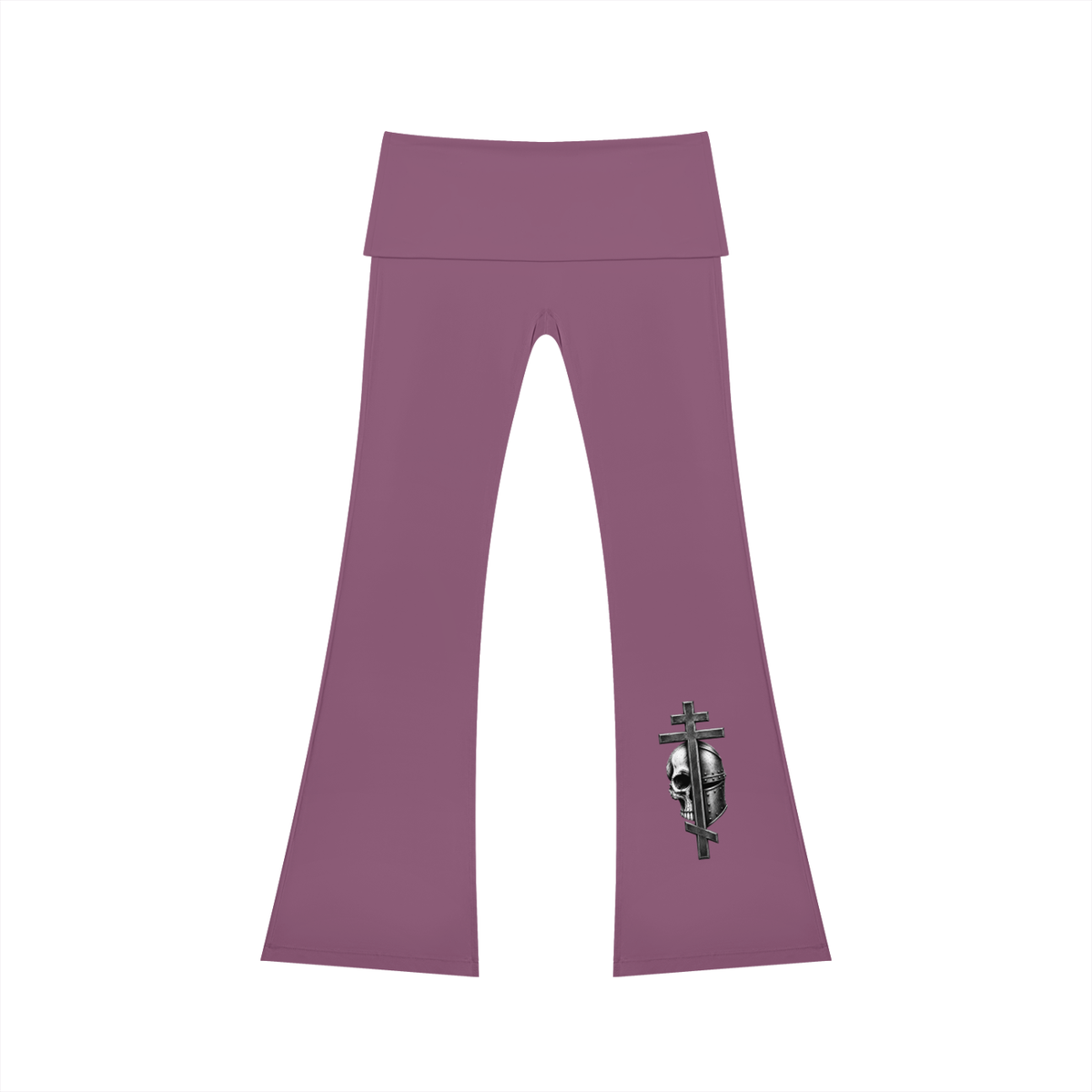Women's High Rise Byzantine Cross Flared Yoga Pants