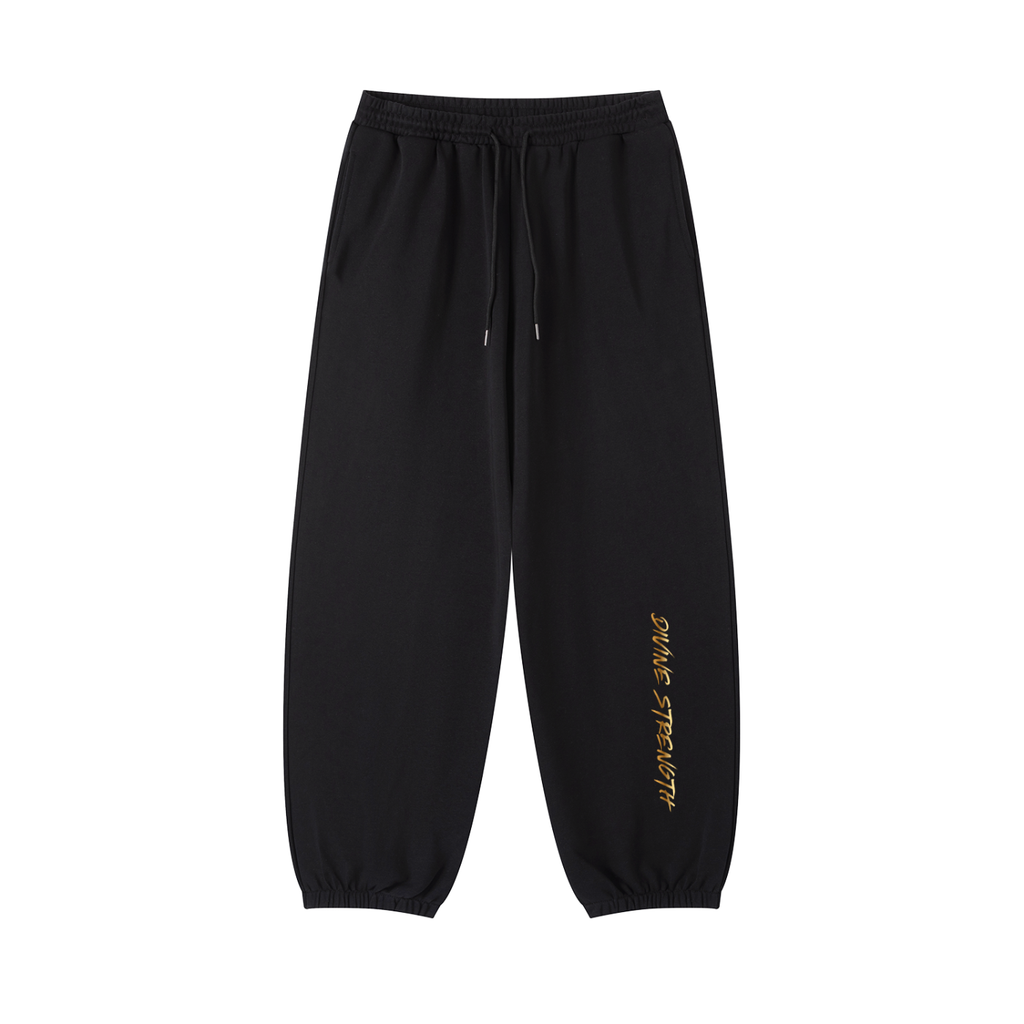 Gold Print Jogged Sweatpants