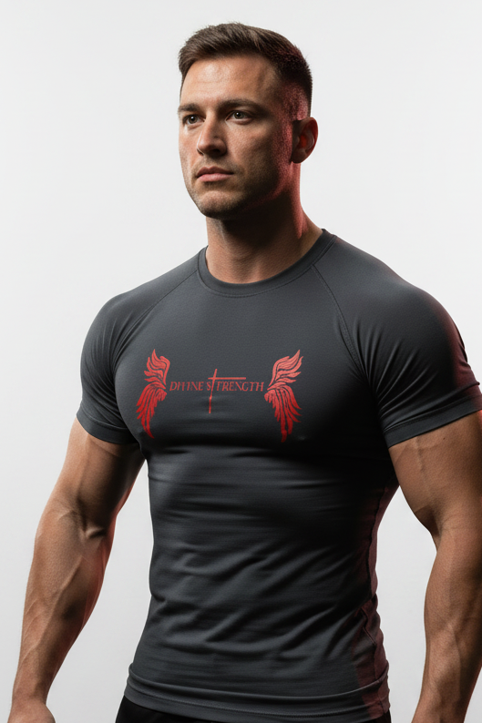 Front View Compression Shirt White Background