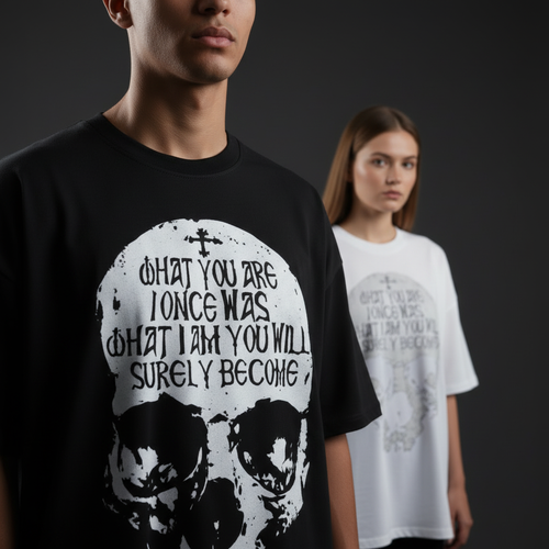 I Once Was Drop Tee — Skull Close-Up