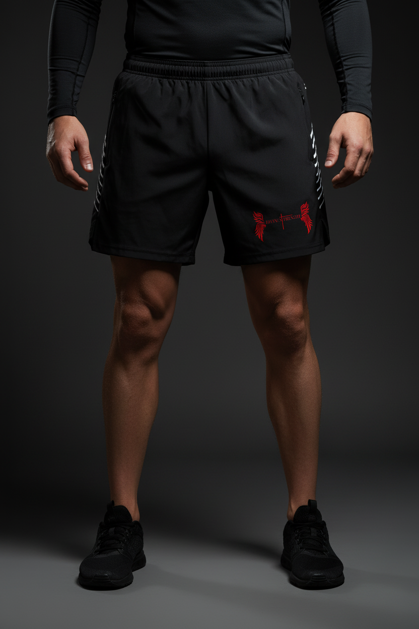 Logo Side-Stripe Shorts — Solo