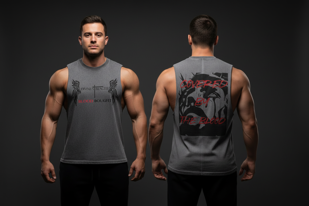 Reverse Washed Tank Top — Front & Back