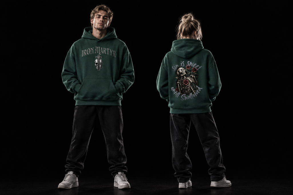 Sin Is Sweet Hoodie — Forest Green