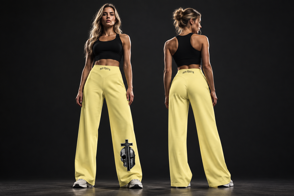 Straight Leg Yoga Pants — Yellow