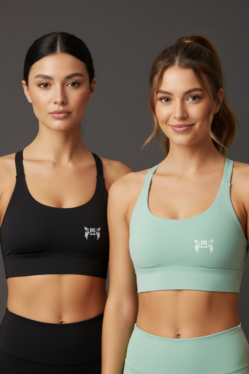 Two Women - Emblem Strappy Criss-Cross Sports Bra