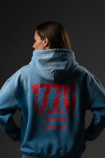 Woman Back Steel Blue