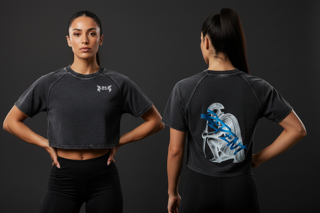 Women's Repent Raglan Crop - Front & Back
