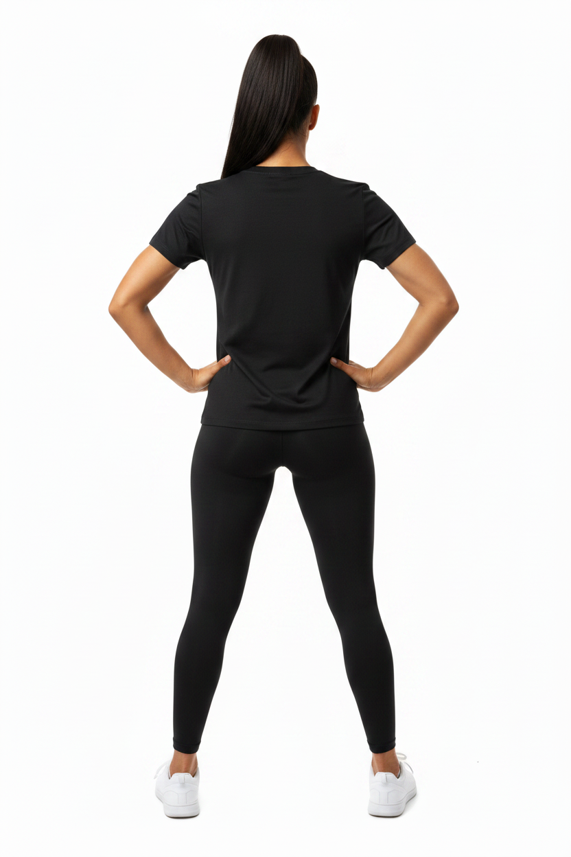 Women's Sunflower Logo Shoulder T-Shirt - Back View